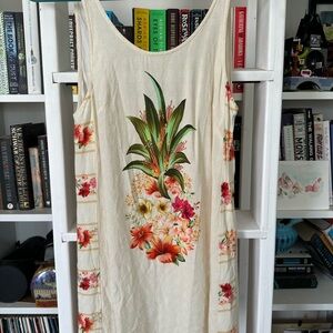 FARM Rio Cream Floral Dress